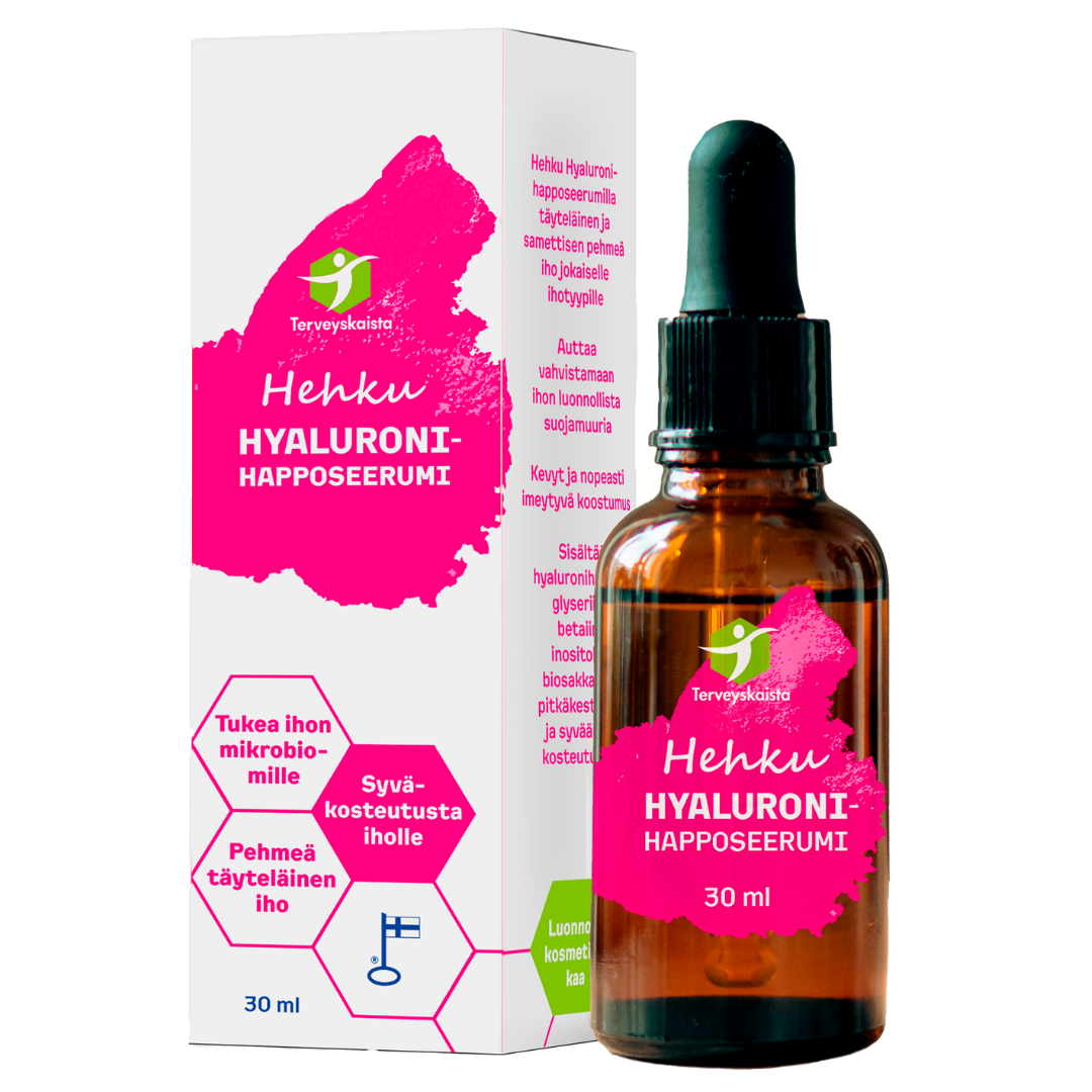 焕彩透明质酸精华 30 ml｜Terveyskaista Hehku Hyaluronihapposeerumi 30 ml