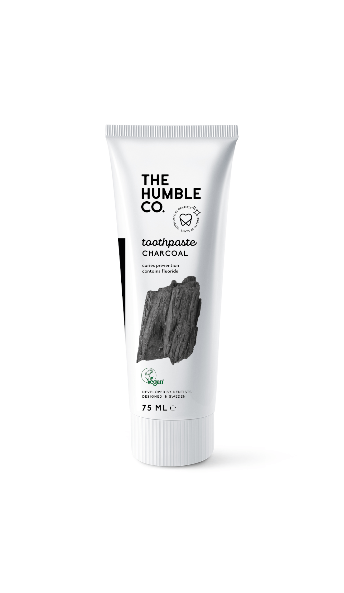 The Humble Co 活性炭天然牙膏 75 ml｜The Humble Co Charcoal Natural Toothpaste - Hiilihammastahna 75 ml
