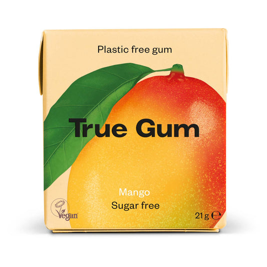 真口香糖木糖醇口香糖芒果味-无糖｜True Gum Ksylitolipurukumi Mango - Sokeriton