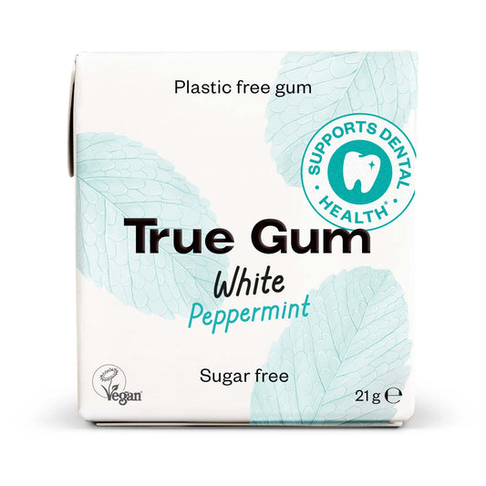 真口香糖木糖醇口香糖胡椒薄荷味-无糖｜True Gum Ksylitolipurukumi Piparminttu - Sokeriton