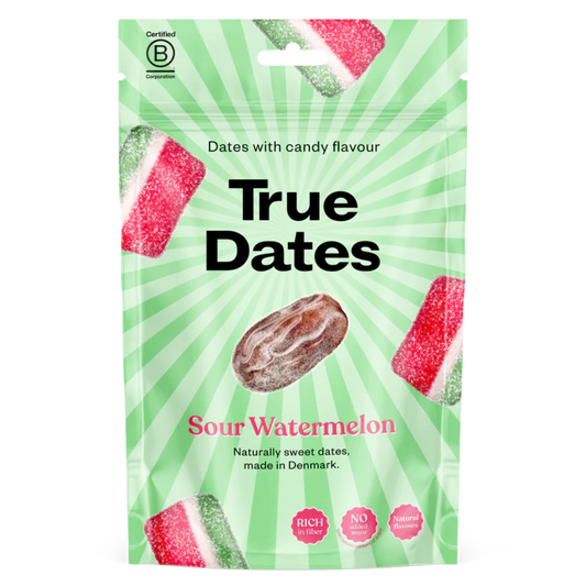 真枣酸西瓜 - 枣制糖果酸西瓜 100 g｜True Dates Sour Watermelon - Taatelimakeinen Kirpeä Vesimeloni 100 g