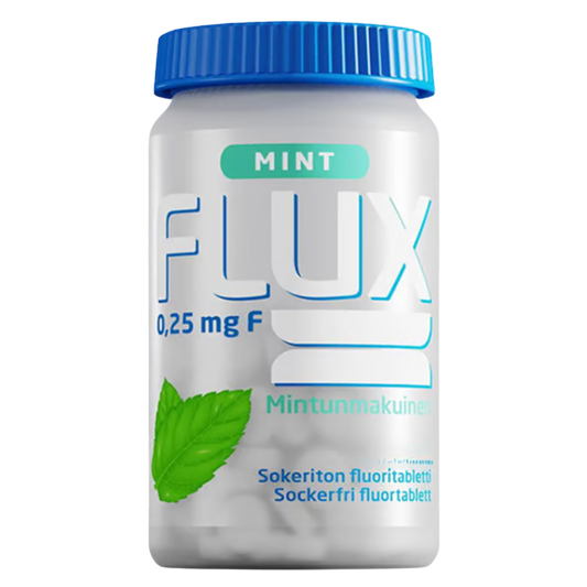 Flux含氟片 薄荷 300片｜Flux Fluoritabletti Minttu 300 tabl.