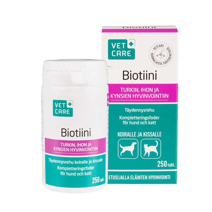 Vetcare 生物素 犬猫用 250片｜Vetcare Biotiini koirille ja kissoille 250 tabl.