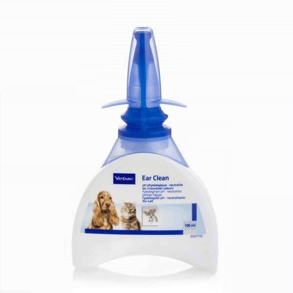 Virbac Ear Clean 100毫升 - 犬猫生理性耳道清洁剂｜Virbac Ear Clean 100 ml - Fysiologinen korvanpuhdistaja koirille ja kissoille