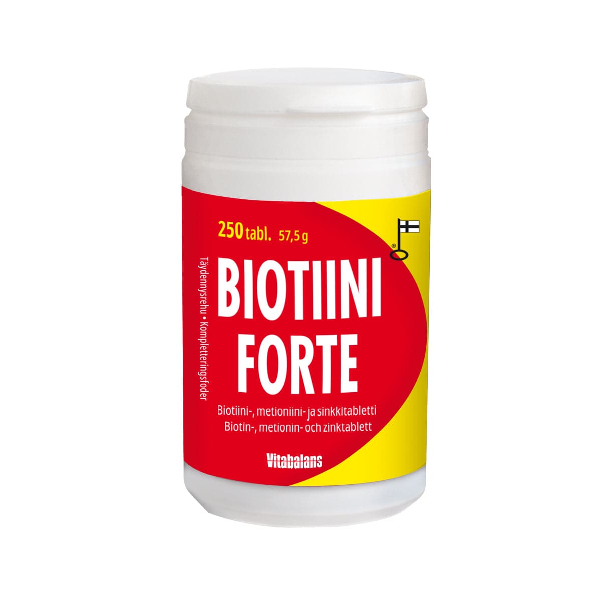 Biotiini Forte - Biotiini-, Metioniini- ja Sinkkitabletti koirille ja kissoille 250 tabl.｜Vitabalans 生物素强效片（含蛋氨酸锌）犬猫用250片