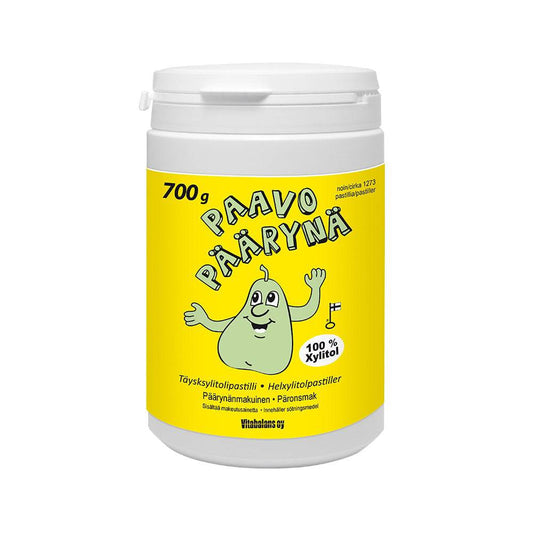 Vitabalans Paavo 梨全木糖醇含片 700 g｜Vitabalans Paavo Päärynä Täysksylitolipastilli 700 g