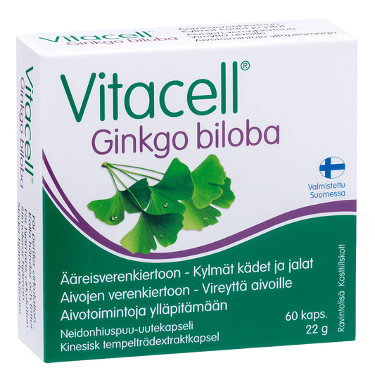 Hankintatukku Vitacell 银杏叶胶囊60粒