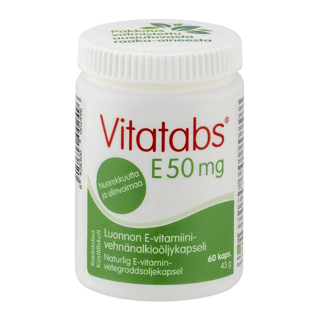 Vitatabs E 50毫克 60粒｜Vitatabs E 50 mg 60 kaps.