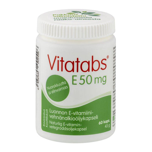 Vitatabs E 50毫克 60粒｜Vitatabs E 50 mg 60 kaps.