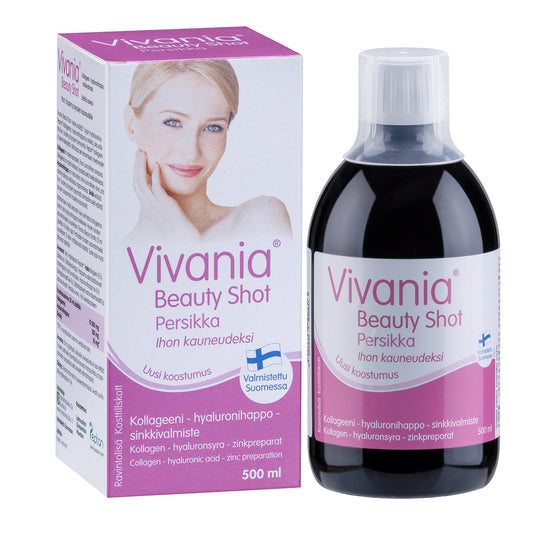 Vivania Beauty Shot - 桃子 500 ml｜Vivania Beauty Shot - Persikka 500 ml