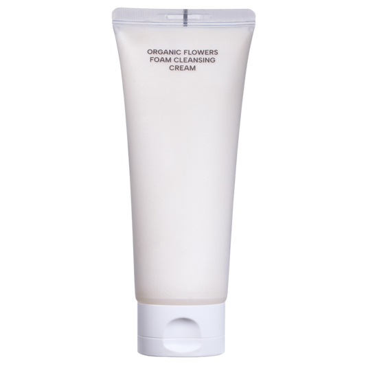 有机花卉泡沫洁面霜 150 ml｜Whamisa Organic Flowers Foam Cleansing Cream - Vaahtoava puhdistusvoide 150 ml