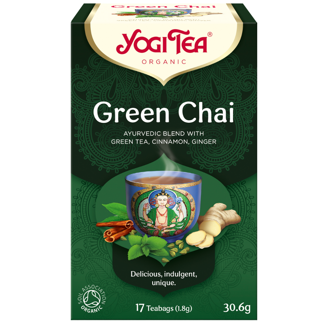 悠季茶 绿茶柴 17袋｜Yogi Tea Green Chai 17 teepussia