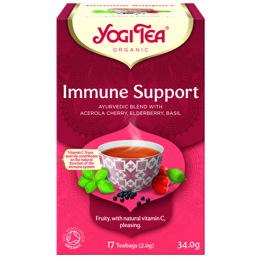 悠季茶 免疫支持 - 香料茶 17袋｜Yogi Tea Immune Support - Maustetee 17 teepussia