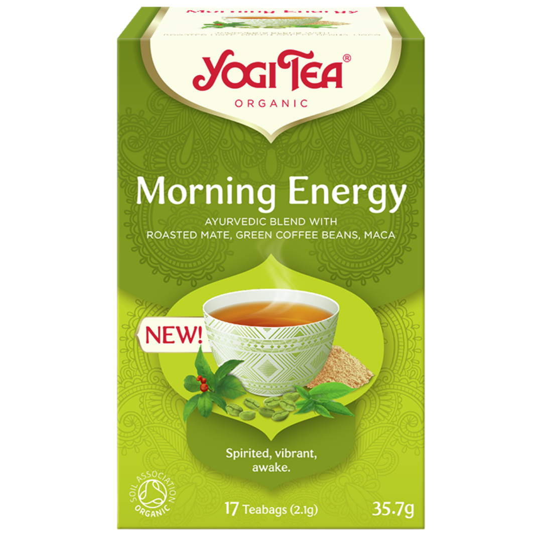 瑜伽茶晨间能量绿茶17袋｜Yogi Tea Morning Energy - Vihreä Tee 17 teepussia