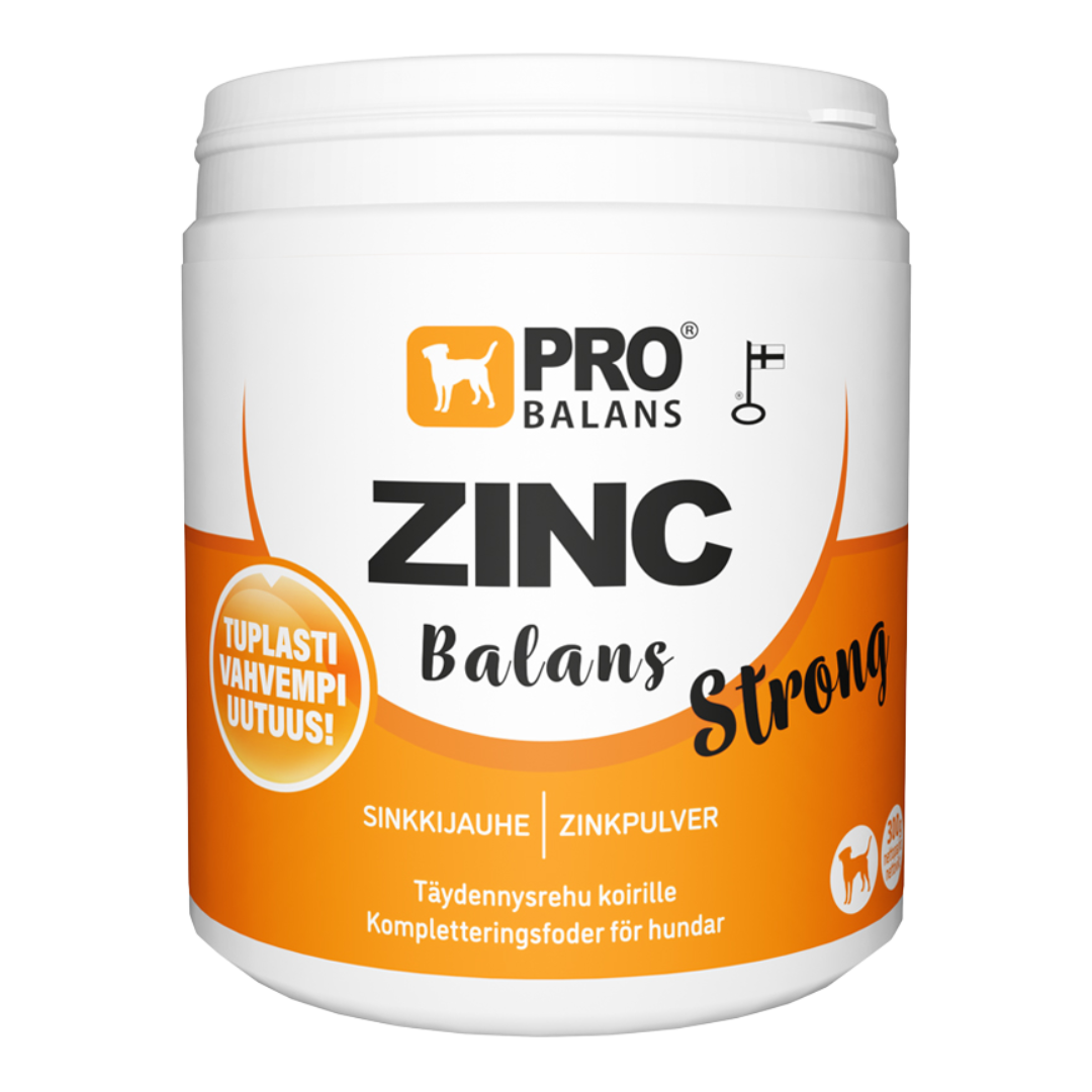 Probalans Zincbalans Strong - Sinkkijauhe koirille 300 g｜Probalans Zincbalans Strong 犬用锌粉 300 g